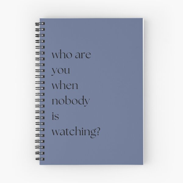 Item preview, who are you when nobody is watching? designed and sold by stickermonstery.