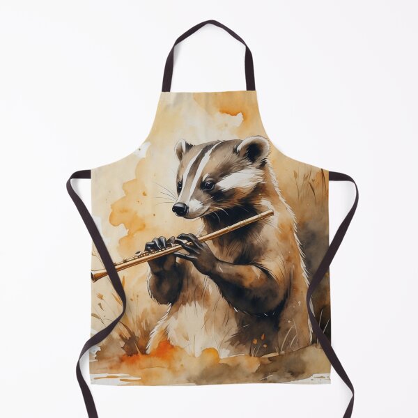Item preview, Flautist Badger designed and sold by QuidNimbus.