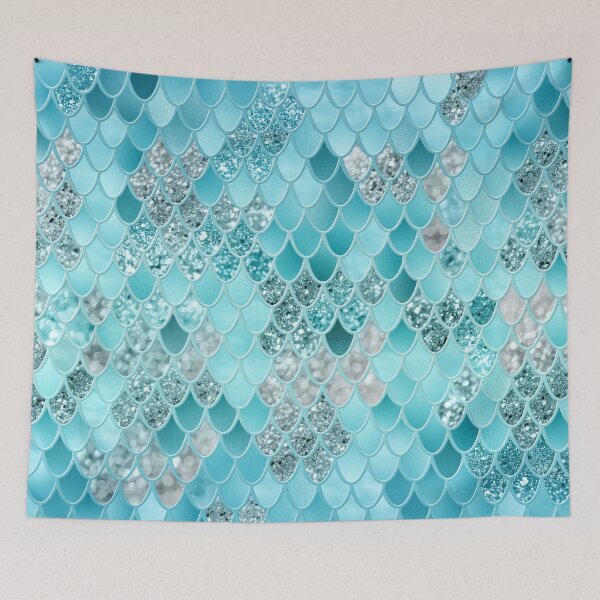 Item preview, Caribbean Summer Mermaid Scales #1 (Photo of Glitter Only - Not Reflective) designed and sold by Anita's & Bella's Art.