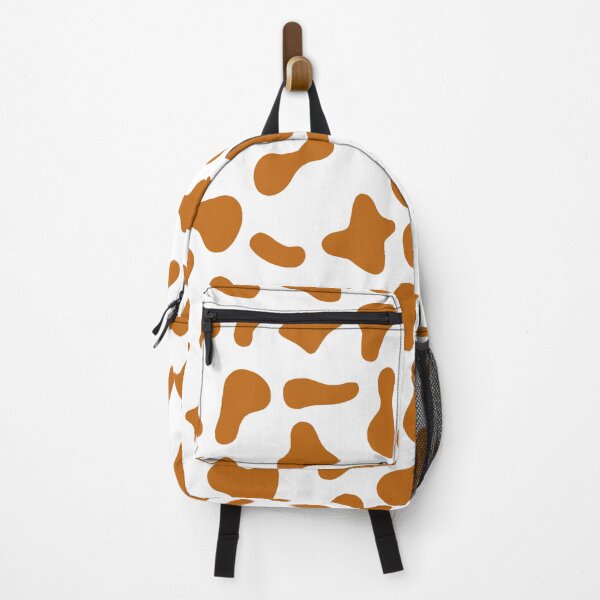 Aperçu de l'œuvre Motif vache caramel sur fond blanc | Motif vache Holstein créée et vendue par PatternPen.