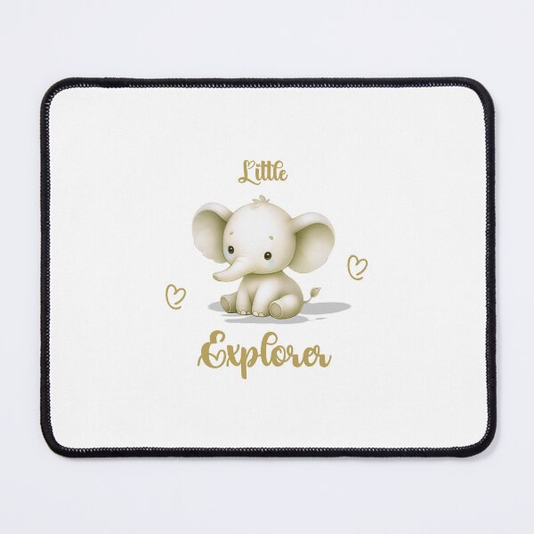 Item preview, Little Explorer – Adorable Golden Elephant, Unique designed and sold by villacreativa.