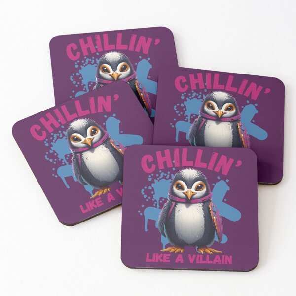 Item preview, Penguin Chillin’ Like a Villain designed and sold by pUNKnown.