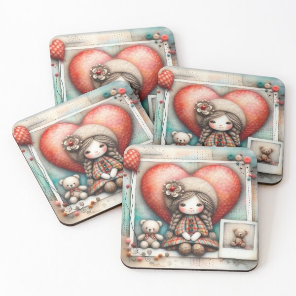 Item preview, Serene Greeting Warms the Hearts - Girl  designed and sold by Beyondnote-Art.