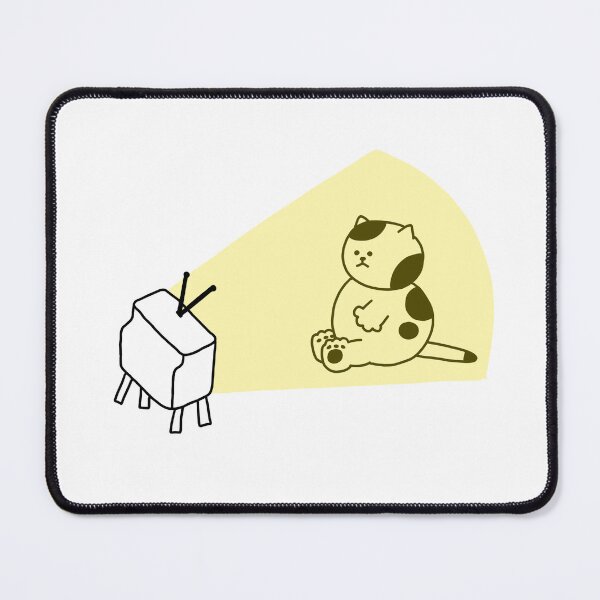 Item preview, a Cat watching TV designed and sold by superbaechoo.
