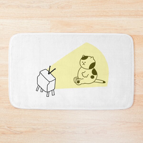 Item preview, a Cat watching TV designed and sold by superbaechoo.