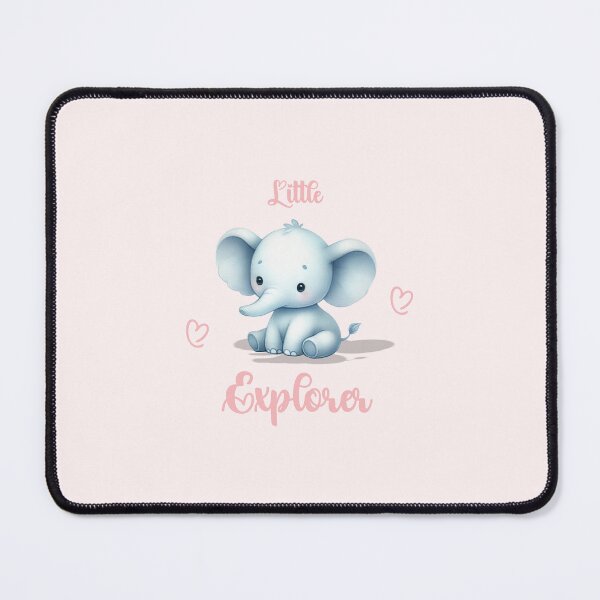 Item preview, Little Explorer – Adorable Blue Elephant, Unique designed and sold by villacreativa.