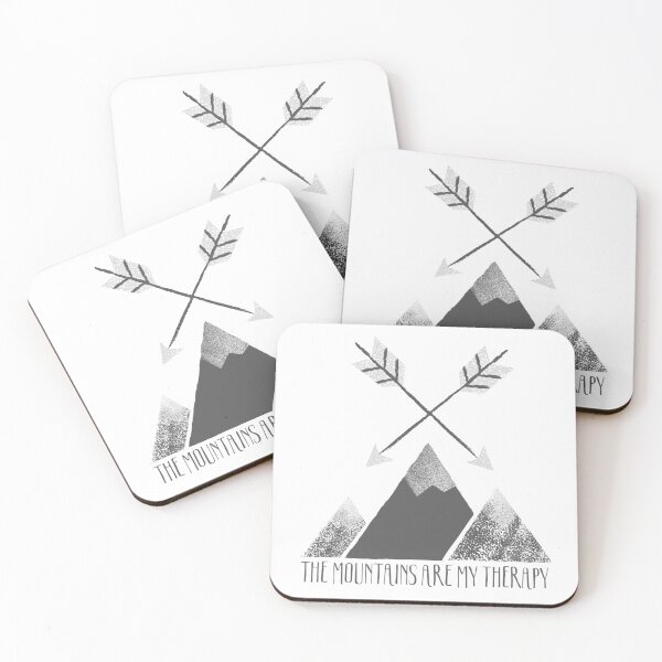 Item preview, The Mountains Are My Therapy Gift for Hiking and Nature Lovers designed and sold by Hoshi-Club.