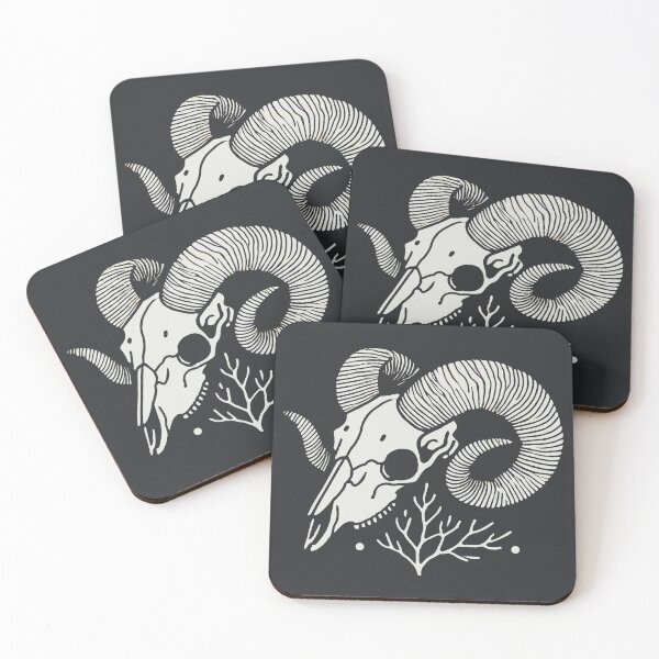 Item preview, Ram's Head Skull  designed and sold by CreepyCornerArt.