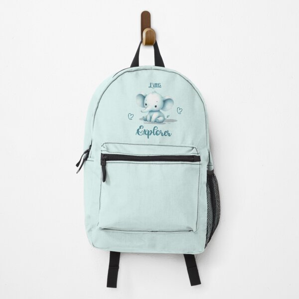 Item preview, Little Explorer – Adorable Turquoise Elephant, Unique designed and sold by villacreativa.