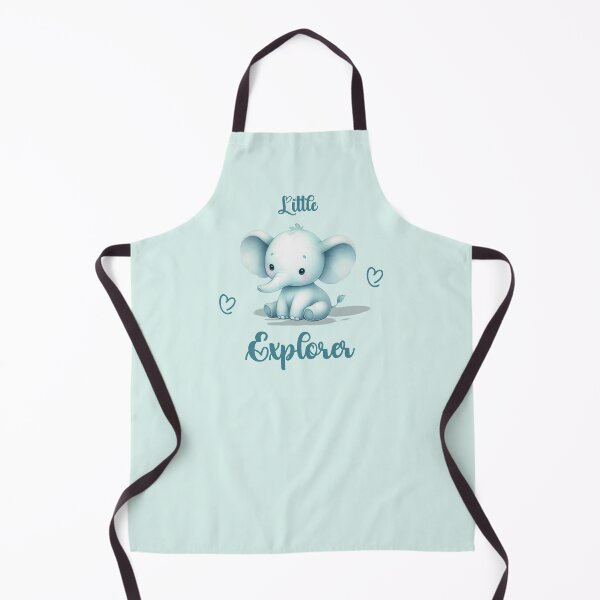 Item preview, Little Explorer – Adorable Turquoise Elephant, Unique designed and sold by villacreativa.