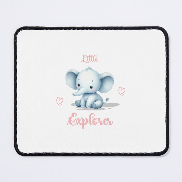 Item preview, Little Explorer – Adorable Blue Elephant, Unique designed and sold by villacreativa.