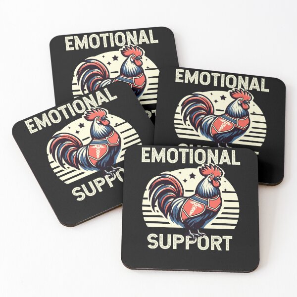 Item preview, Chicken Emotional Support Funny Saying designed and sold by Dressed For  Duty.