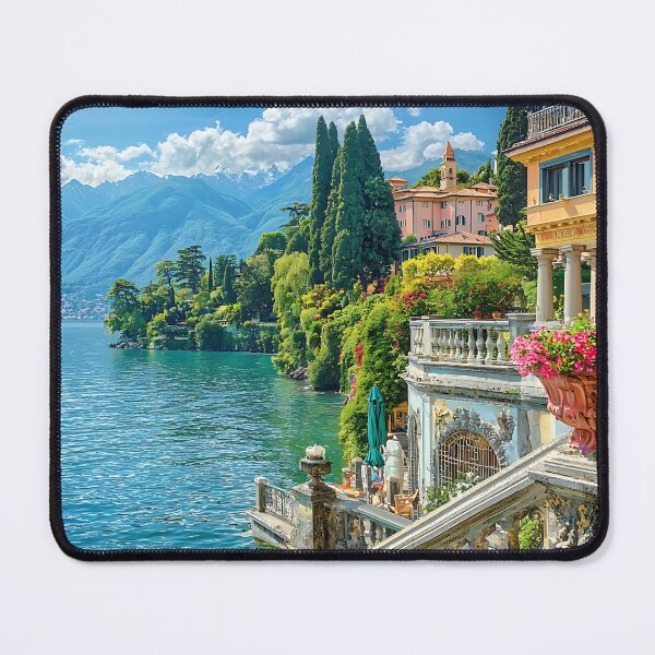Item preview, Lakeside Villa on Lake Como with Summer Vibes designed and sold by daila70.