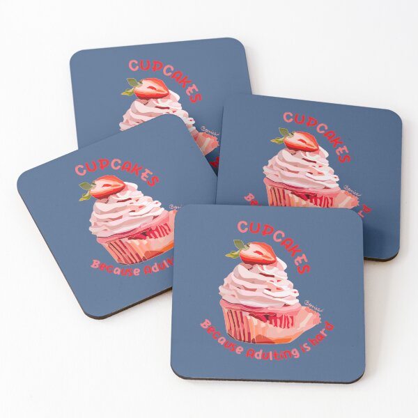 Item preview, Cupcakes because Adulting is hard designed and sold by poppybludesign.