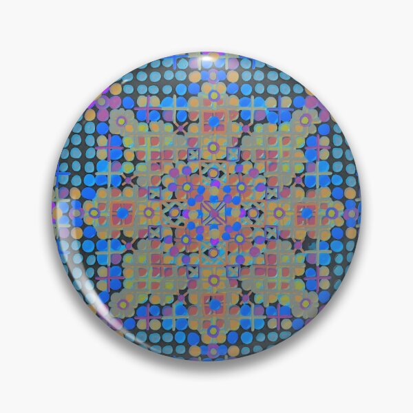 Item preview, Dotty indigo tile designed and sold by bekki smith.