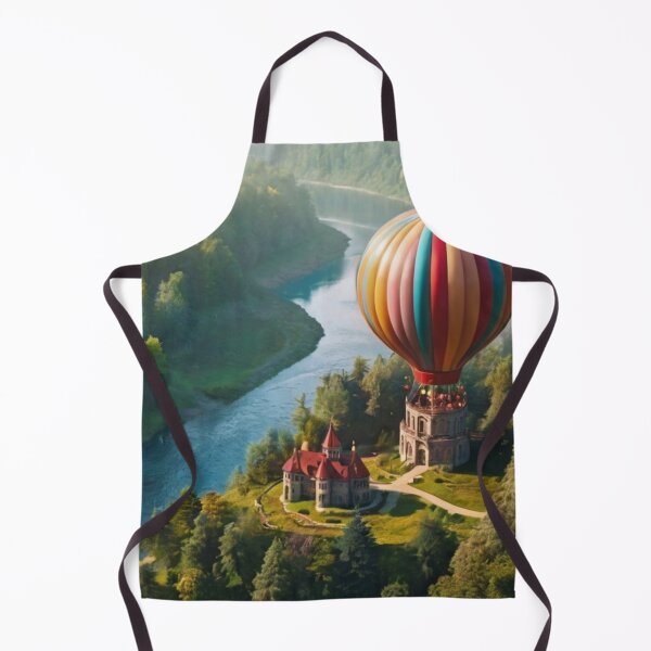 Item preview, Skybound Castle: Magical Airship Over River Valleys designed and sold by BlareBlare.