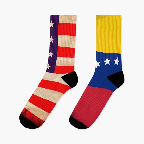 Item preview, US Flag and Venezuela Flag Pride Wear Design designed and sold by LovelyHappyGift.