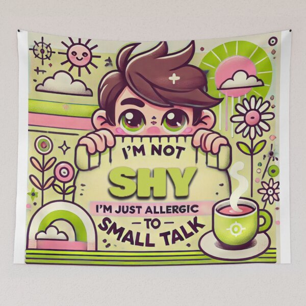 Item preview, Small talk feels more like a burden than a casual conversation. designed and sold by cherryfoxy24.