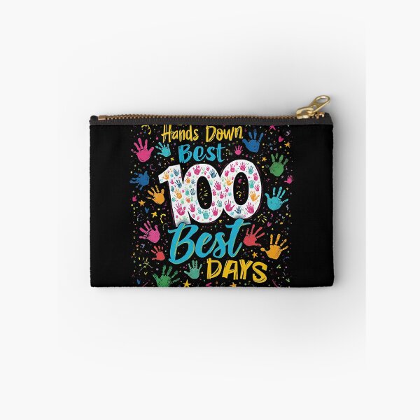 Item preview, Hands Down Best 100 Days of School Colorful Handprint Design designed and sold by Vago.
