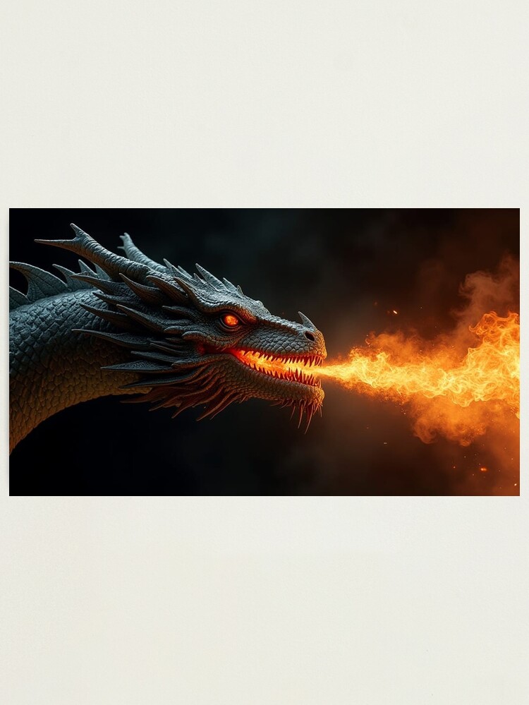 Thumbnail 1 of 3, Photographic Print, Dragon designed and sold by LenCarol.