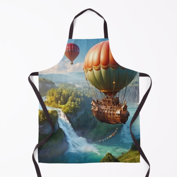 Item preview, Dreams Aloft: Magical Airship and Waterfall Below designed and sold by BlareBlare.