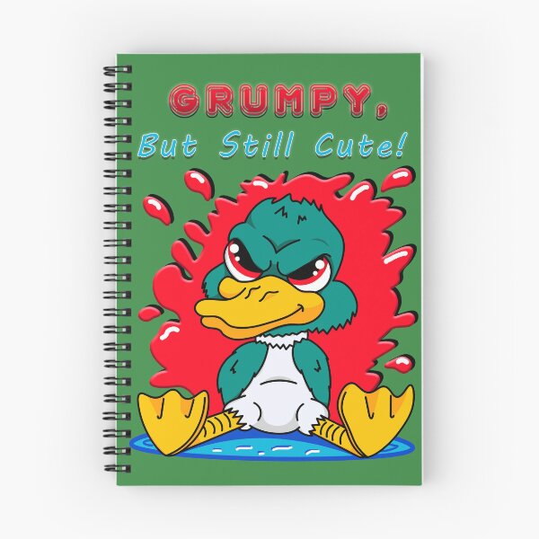 Item preview, Grumpy, but still cute! - Juniper the Mad Mallard designed and sold by SpamCreates.