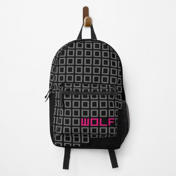 Item preview, Pixel Heart Dissolving with Neon Pink "WOLF" Text designed and sold by Piotr i Muza.