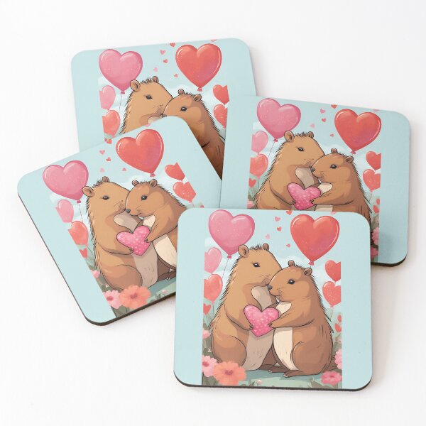 Item preview, CAPYBARAS LOVE , CAPYBARA designed and sold by GOLDENGARDENART.