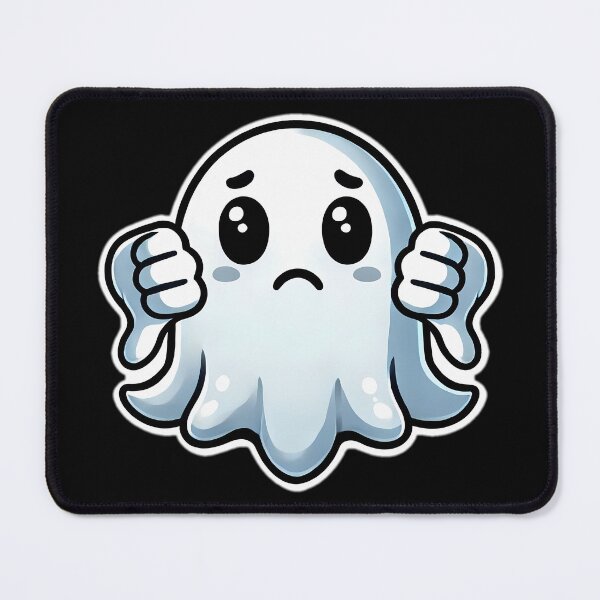 Item preview, Cute sad ghost of disapproval with thumbs down designed and sold by Giuseppe Cammino.