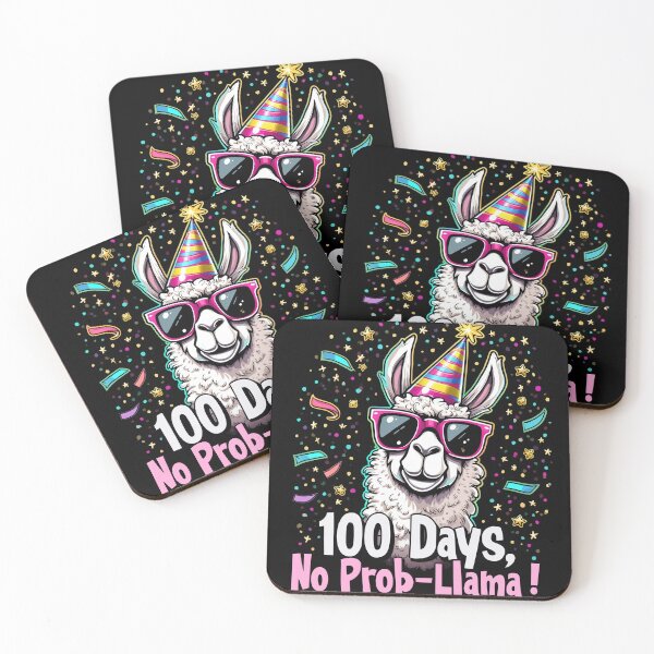 Item preview, Funny 100 Days No Prob-Llama Celebration Llama Art designed and sold by Vago.