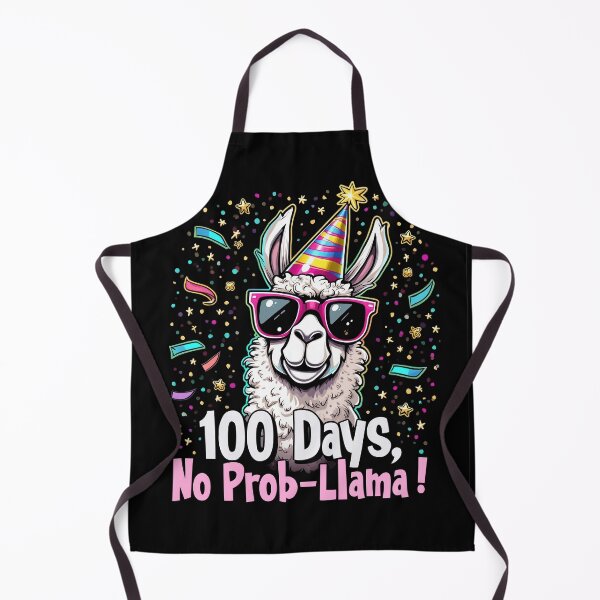 Item preview, Funny 100 Days No Prob-Llama Celebration Llama Art designed and sold by Vago.