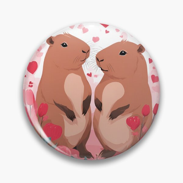 Item preview, CAPYBARAS LOVE , CAPYBARA, LOVE designed and sold by GOLDENGARDENART.