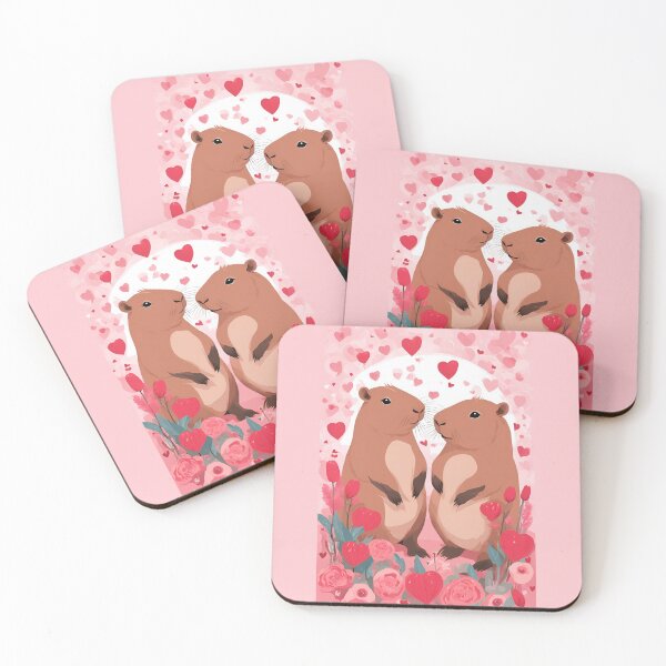 Item preview, CAPYBARAS LOVE , CAPYBARA, LOVE designed and sold by GOLDENGARDENART.
