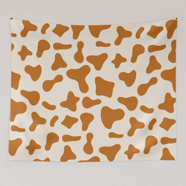Item preview, Patrón de vaca color caramelo sobre vaca color crema | Patrón de vaca Holstein designed and sold by PatternPen.