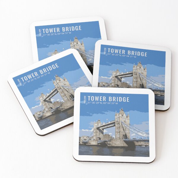 Item preview, Iconic London: Tower Bridge Illustration from the Thames designed and sold by Mundivagant Designs.