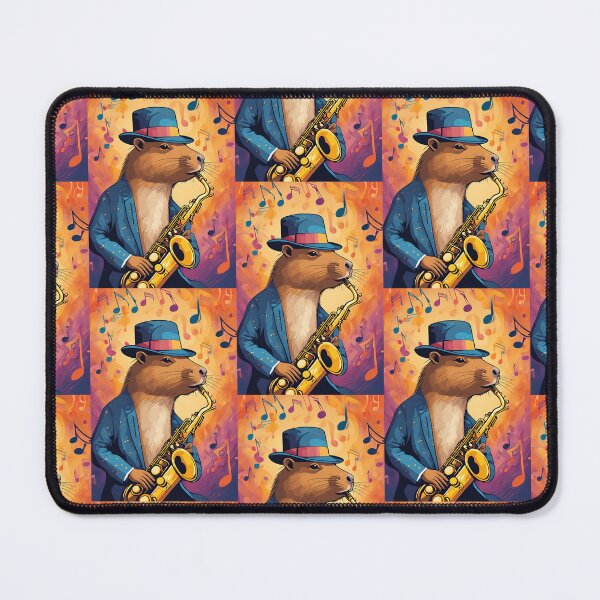 Item preview, CAPYBARA JAZZ , CAPYBARA, JAZZ designed and sold by GOLDENGARDENART.