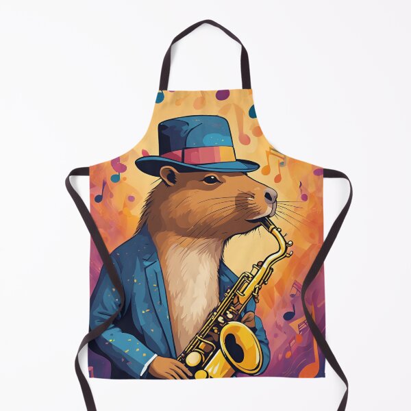 Item preview, CAPYBARA JAZZ , CAPYBARA, JAZZ designed and sold by GOLDENGARDENART.