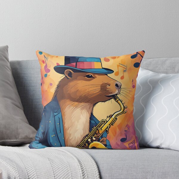 Item preview, CAPYBARA JAZZ , CAPYBARA, JAZZ designed and sold by GOLDENGARDENART.