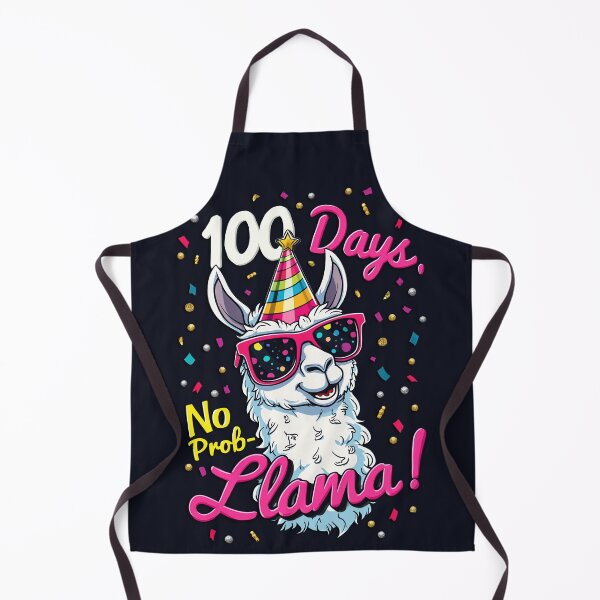 Item preview, 100 Days No Prob-Llama Funny School Celebration Design designed and sold by Vago.