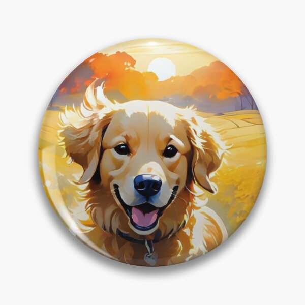 Item preview, Golden Retriever's Joyful Run Through Sunlit Fields designed and sold by Juli M..