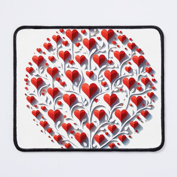 Item preview, Red heart shape coated in a circle designed and sold by KwangCB.