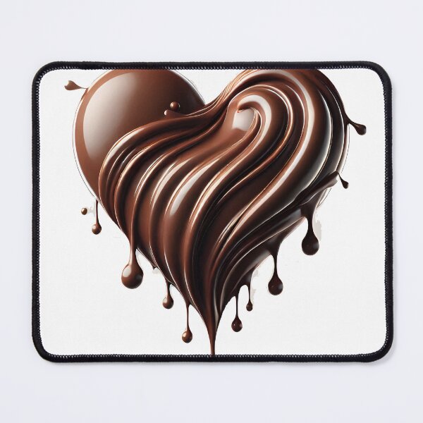 Item preview, Melting brown heart-shaped chocolate designed and sold by KwangCB.