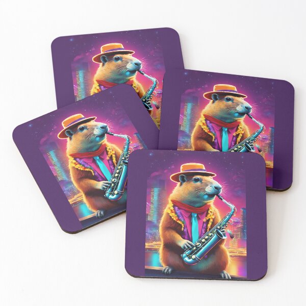 Item preview, PLAY CAPYBARA JAZZ , CAPYBARA, JAZZ designed and sold by GOLDENGARDENART.
