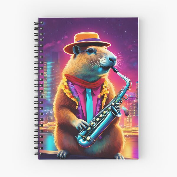 Item preview, PLAY CAPYBARA JAZZ , CAPYBARA, JAZZ designed and sold by GOLDENGARDENART.