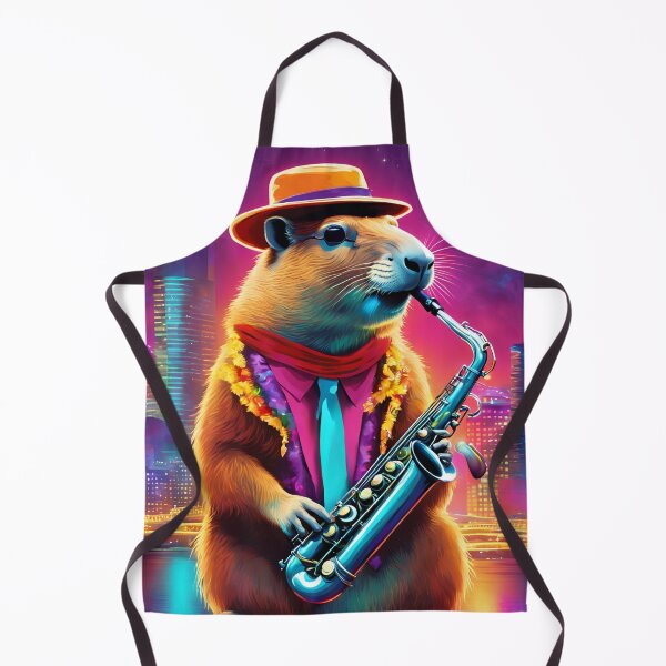 Item preview, PLAY CAPYBARA JAZZ , CAPYBARA, JAZZ designed and sold by GOLDENGARDENART.