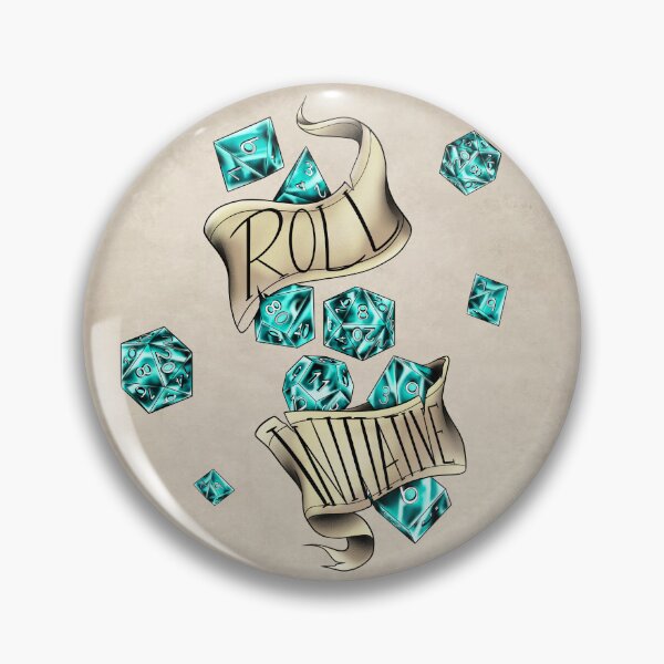 Item preview, DnD Roll Initiative (light blue) designed and sold by RetroCoven.