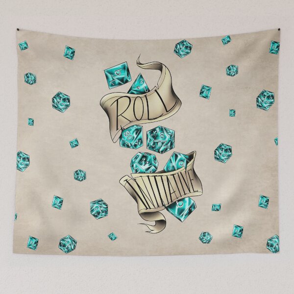 Item preview, DnD Roll Initiative (light blue) designed and sold by RetroCoven.