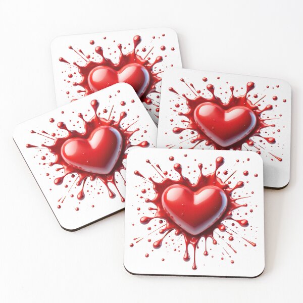 Item preview, Red heart shape scattered designed and sold by KwangCB.