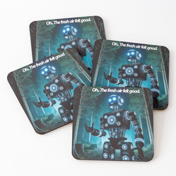 Item preview, Robot Happy in the Woods designed and sold by Dogandesighn.