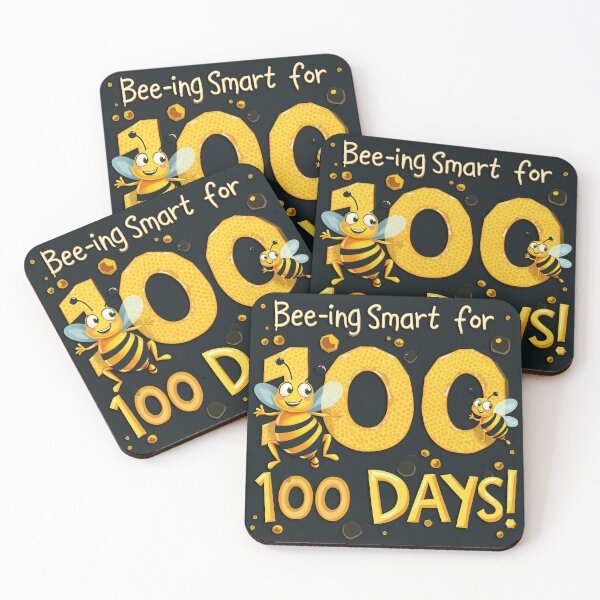 Item preview, Bee-ing Smart for 100 Days Cute Honeybee Design designed and sold by Vago.